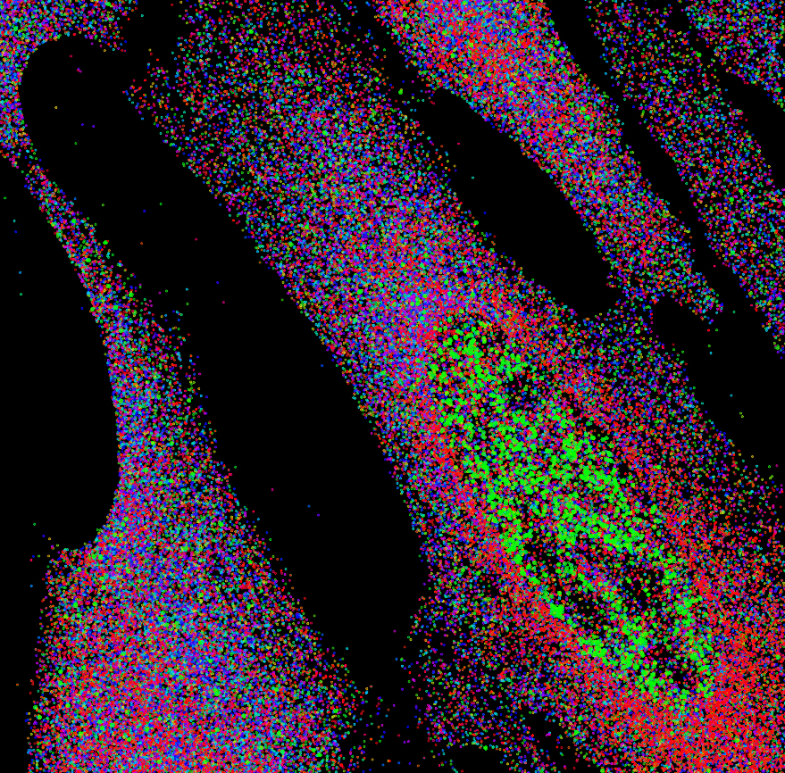 Multiplexed error‑robust fluorescence in situ hybridization (MERFISH) image of 10,050 genes in individual cells
