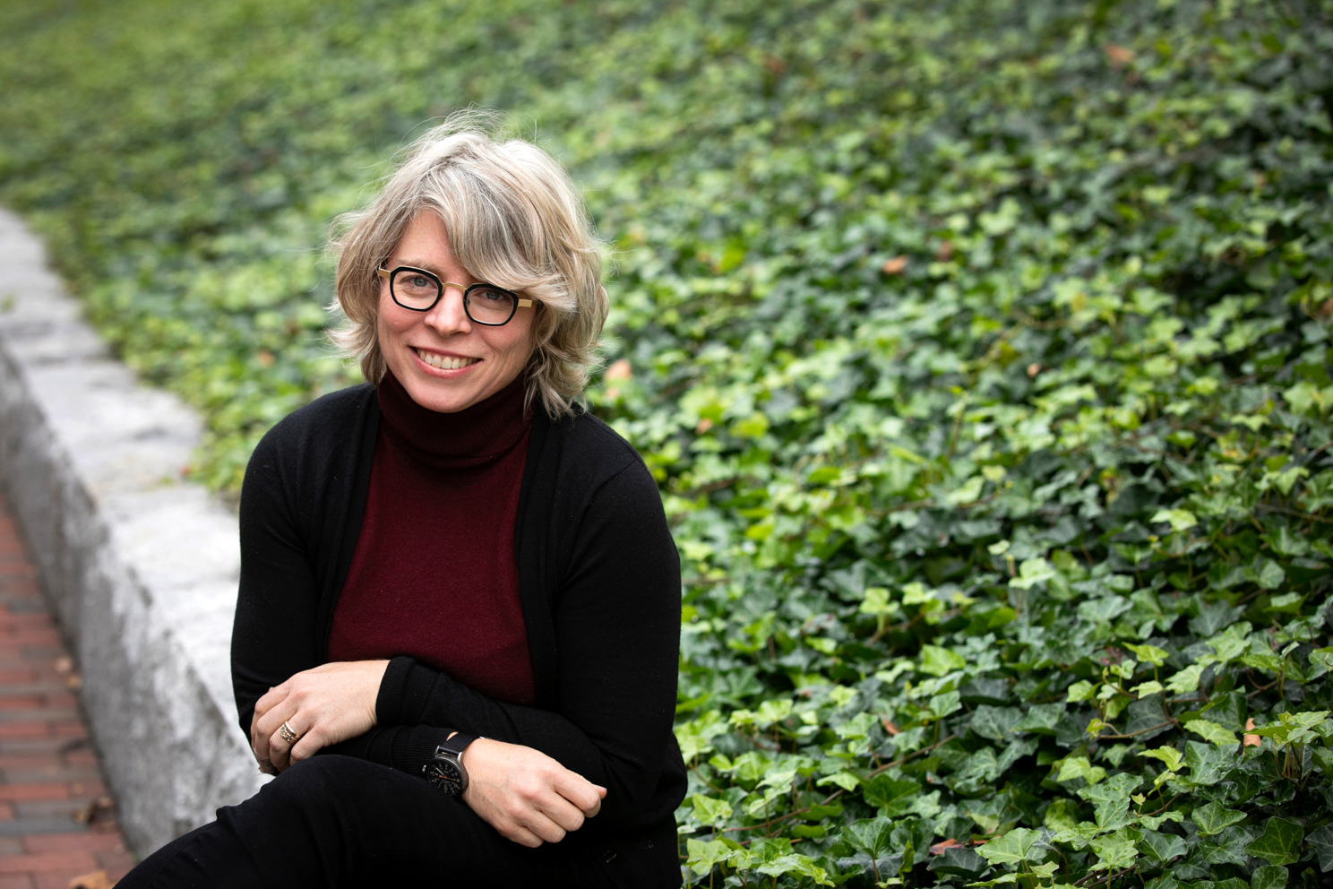 Historian Jill Lepore n the Harvard University campus