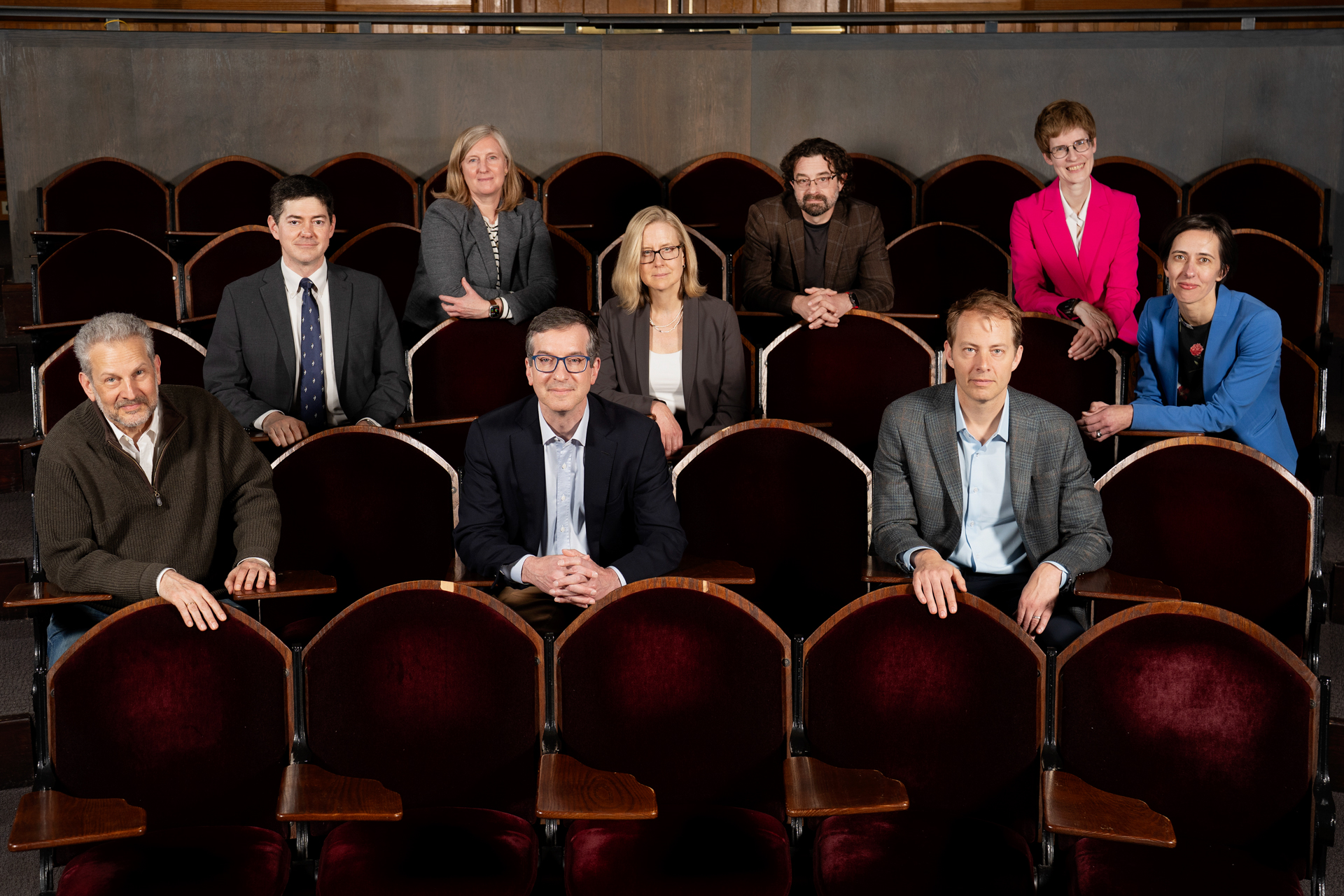 A group of faculty and deans