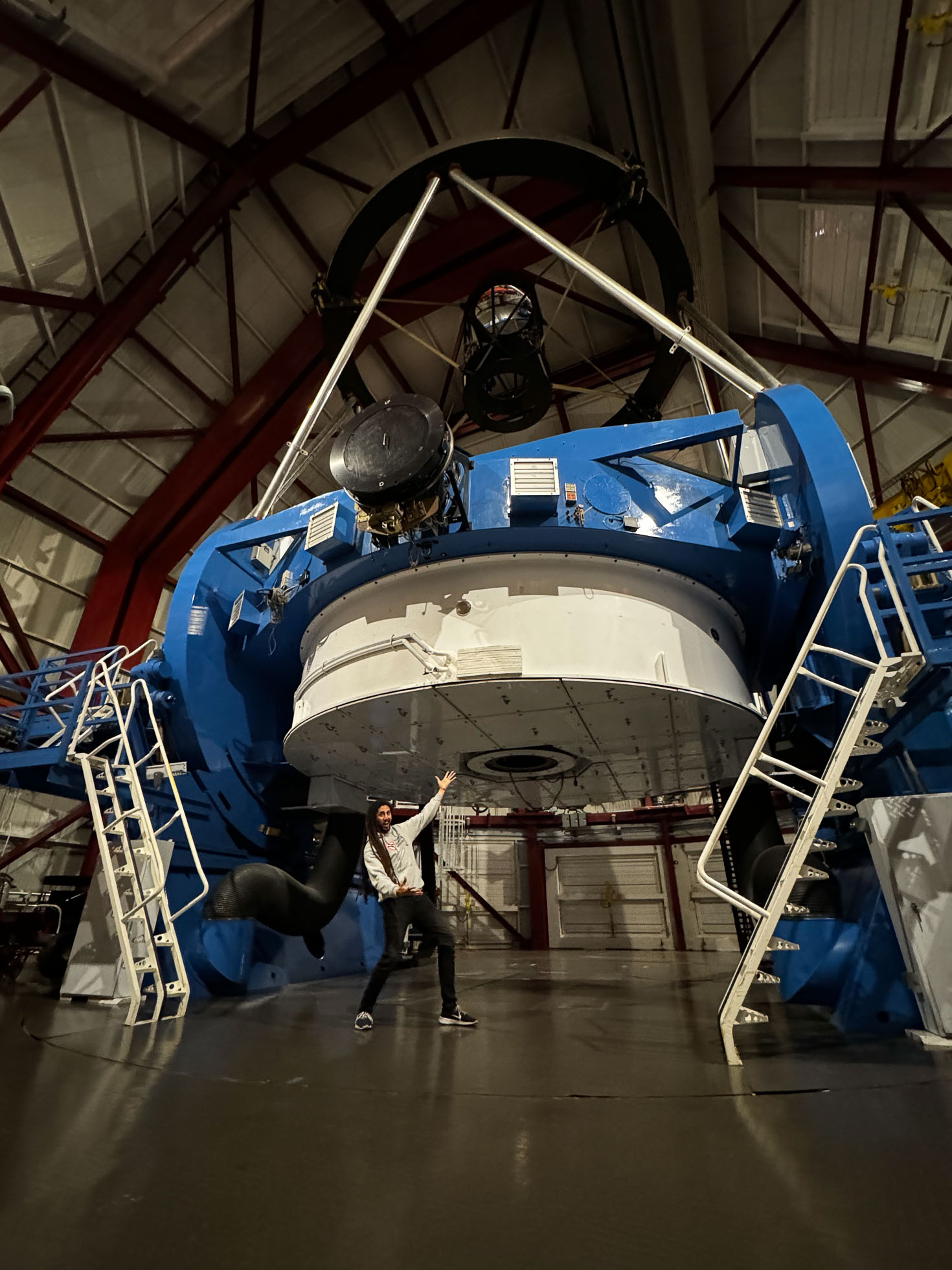 Collin Cherubim with the Magellan/Clay telescope