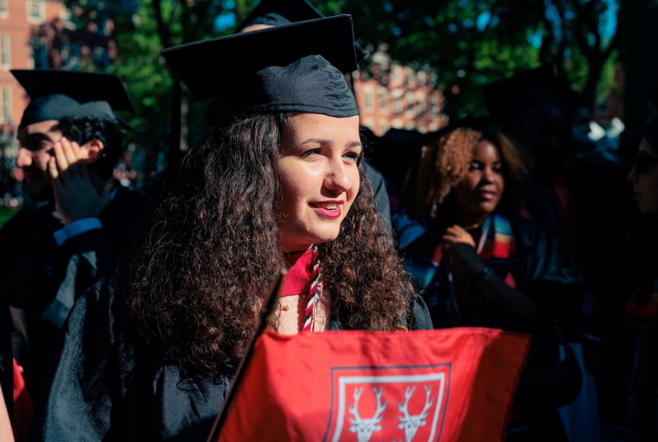 Daria Hărăbor ’26 in her graduation gown