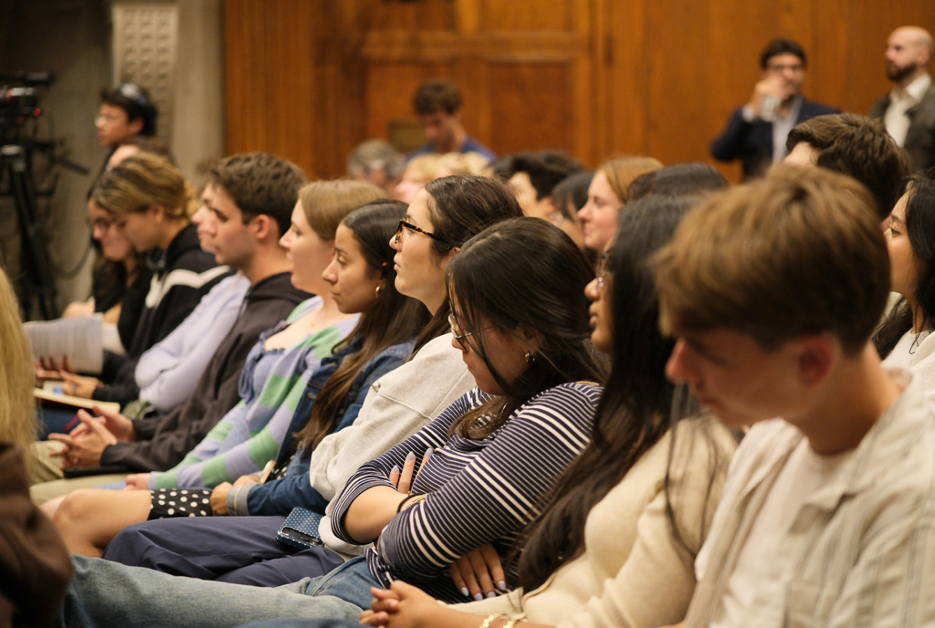 Audience members at the Lyceum Project conference panel