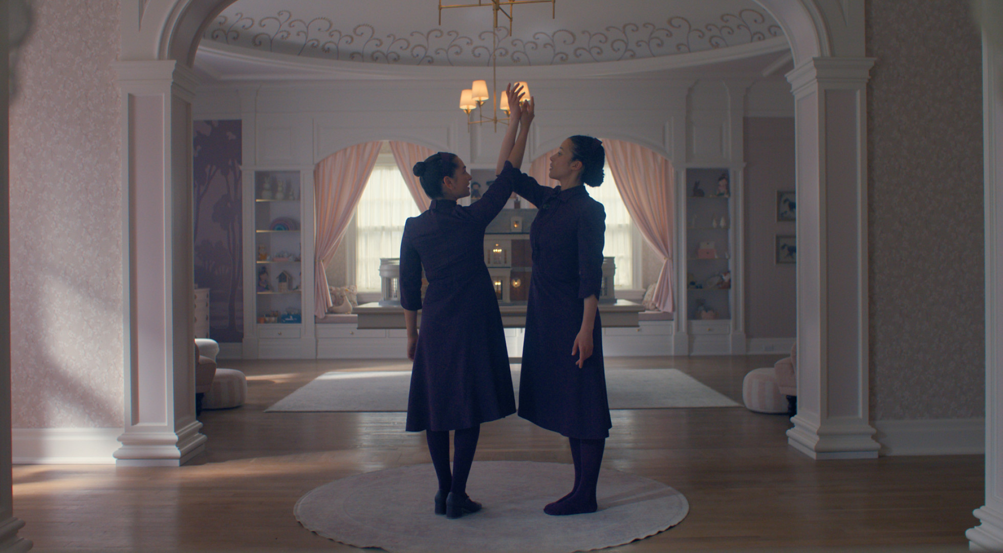 Mattea Conforti and Chase Infiniti in a scene on ”The Testaments”
