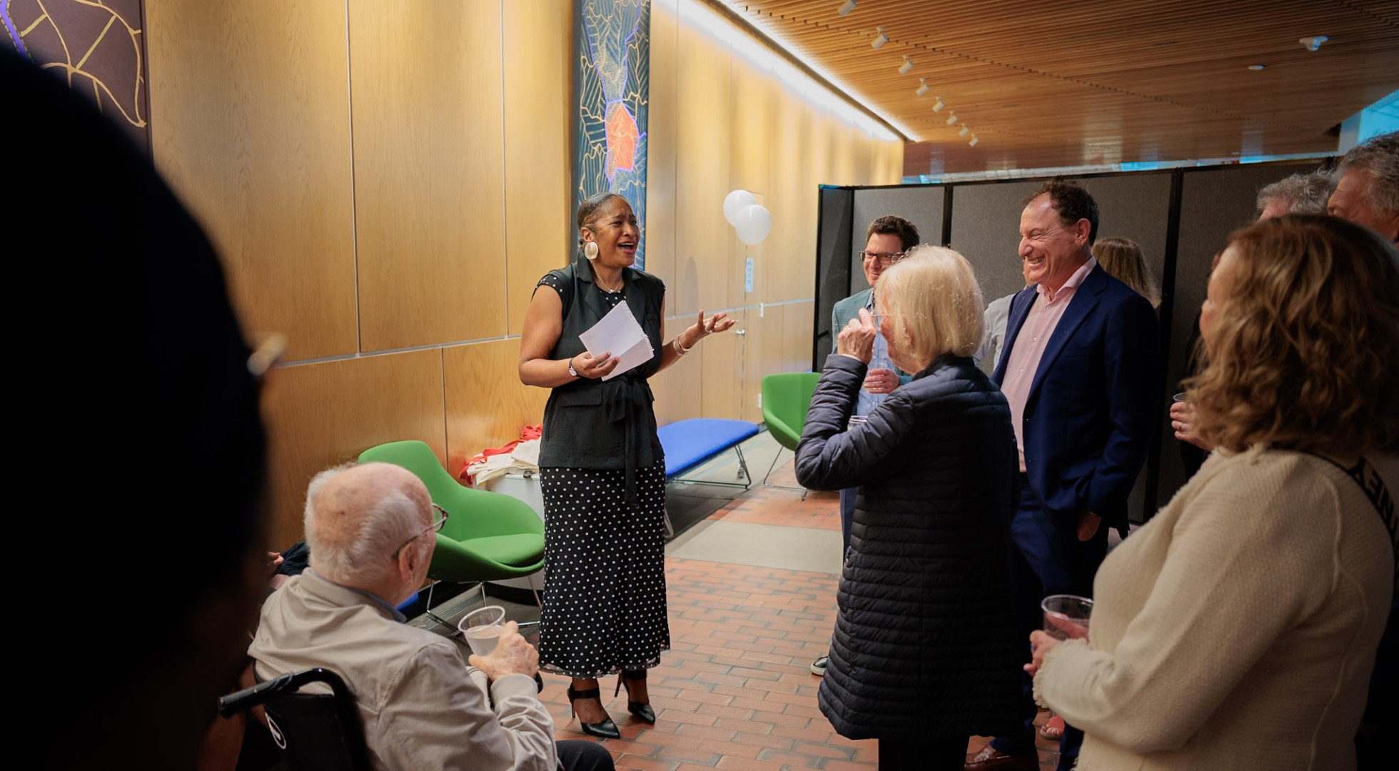 Brenda Tindal, chief campus curator for the Faculty of Arts and Sciences and executive director of the FAS Office of Academic Culture and Community, spoke to the June 23 gathering about Bakalar and his artwork.