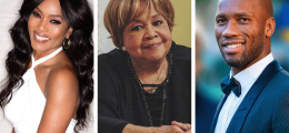 Portraits of Angela Bassett, Mavis Staples, and Didier Drogba