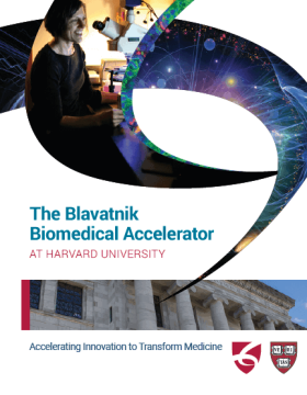 Cover of the Blavatnik Biomedical Accelerator overview brochure