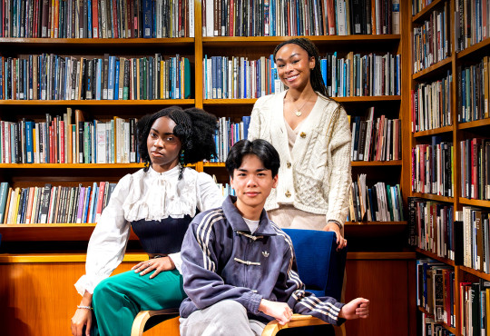 Salome Agbaroji ’27, Evan Wang ’29, and Alyssa Gaines ’26