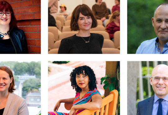 This year's class includes (clockwise from upper left) Anya Bernstein, Mina Cikara, Adam Mestyan, Daniel Ziblatt, Namwali Serpell, and Gina Schouten