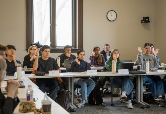 A classroom full of students