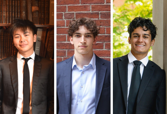 Frank Liu, Max Palys, and Raphael Tourette