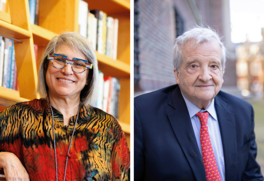 Headshots of Mahzarin R. Bananji and Gregory Nagy