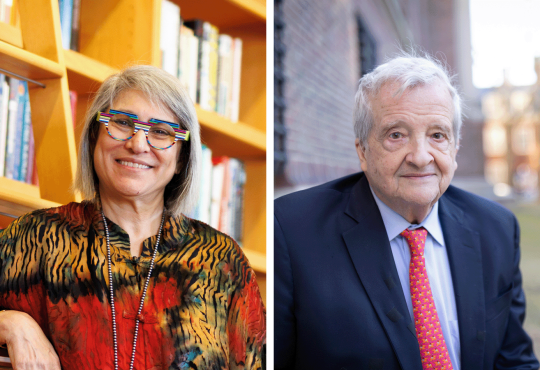 Headshots of Mahzarin R. Bananji and Gregory Nagy