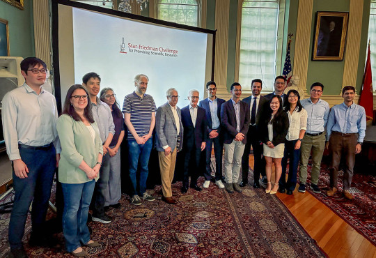 A group photo of the Star-Friedman award winners