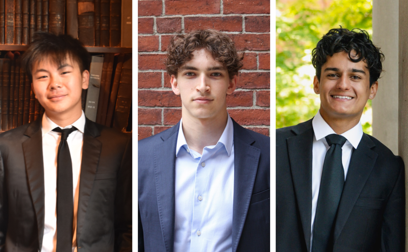 Frank Liu, Max Palys, and Raphael Tourette