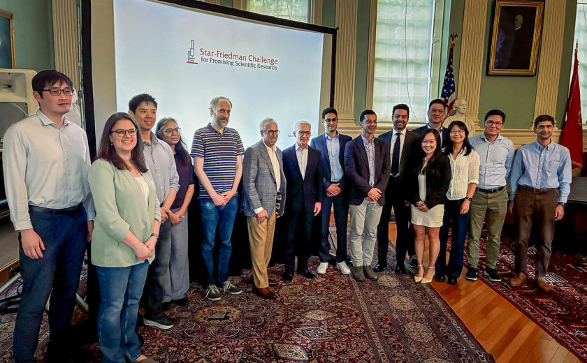 A group photo of the Star-Friedman award winners